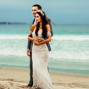 Lulu’s lace boho wedding/formal gown